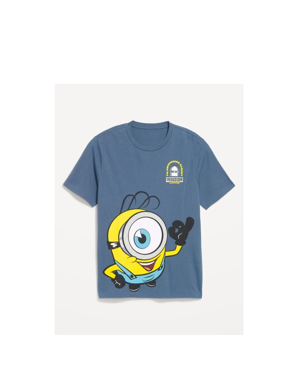 Old Navy Blue Short-Sleeve Minion Graphic Tee